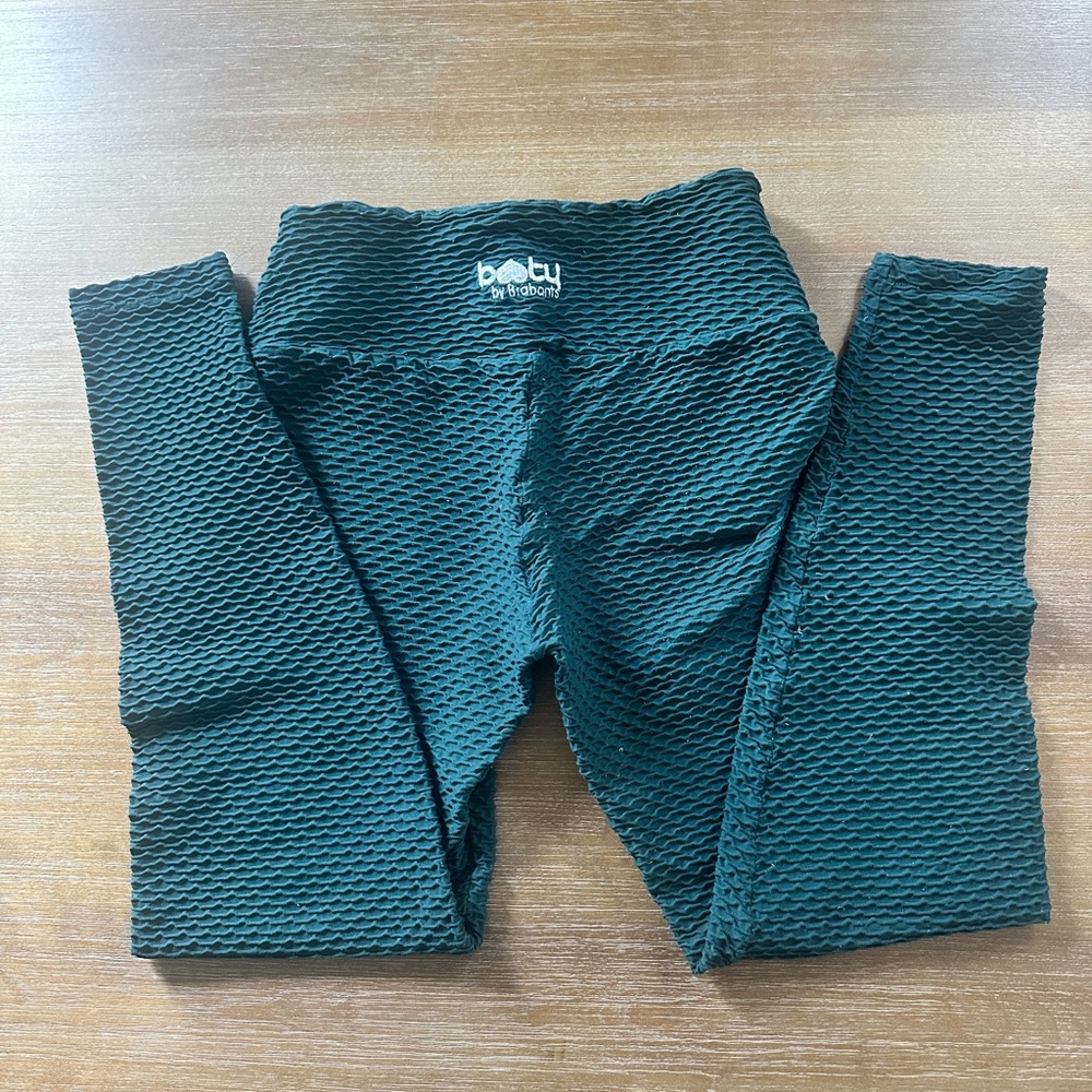 Booty by Brabants Black Forest Green Croco Leggings